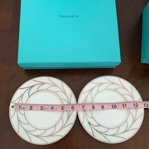 Authentic Tiffany & Co fine bone China made in Japan set of two 6 inch plates